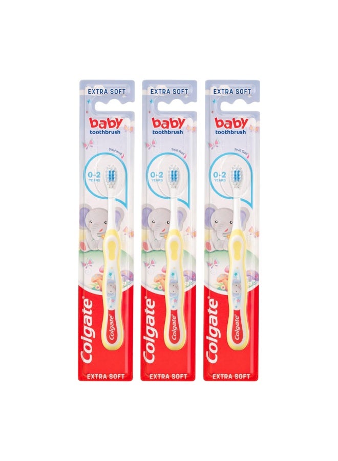 Colgate Baby Toothbrush 0-2 Years X Pack of 3Pcs - Image 1